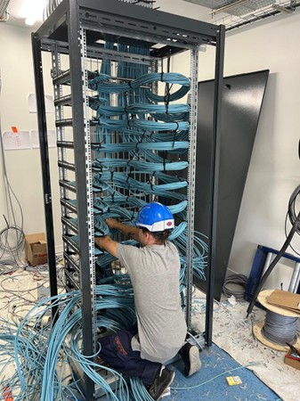 Chantier courant faible d'EGER Guadeloupe