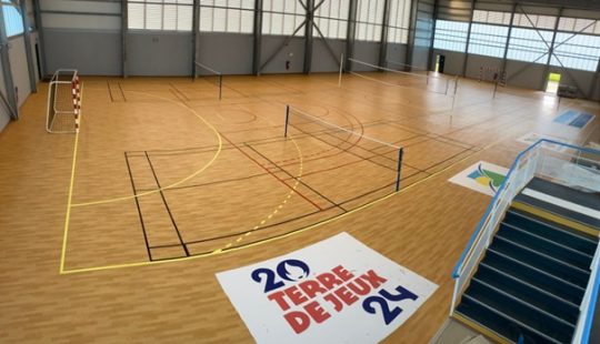 Travaux réalisés par EGER Guadeloupe dans le Gymnase de Morne à l'eau en Guadeloupe