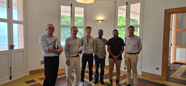 Travaux d'EGER Guadeloupe au Palais d'Orléans à Basse Terre en Guadeloupe