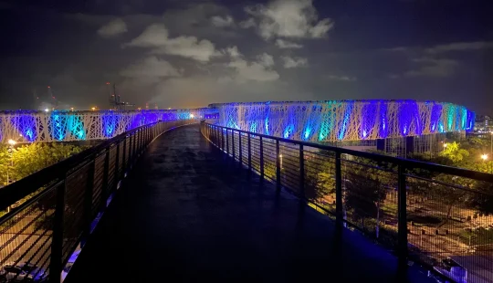 Les travaux en courants forts, courants faibles ont été réalisés par EGER Guadeloupe dans le Mémorial ACTe.