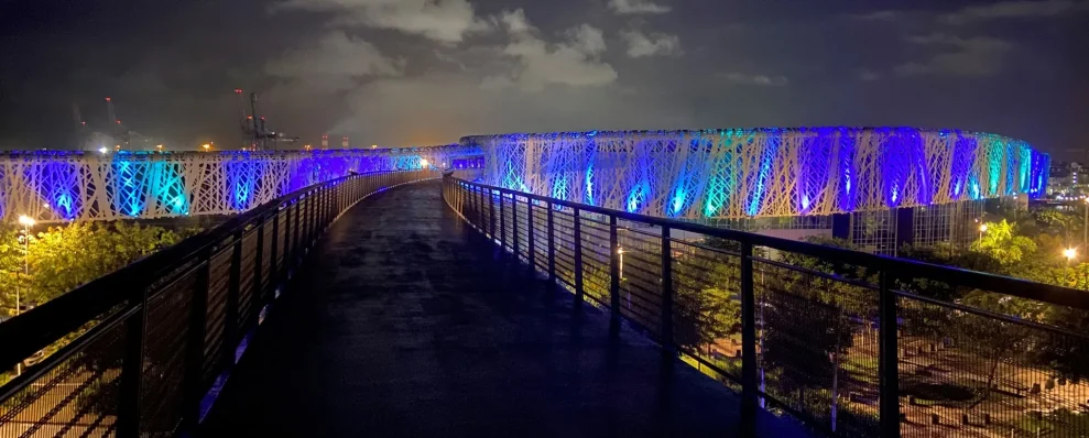 Les travaux en courants forts, courants faibles ont été réalisés par EGER Guadeloupe dans le Mémorial ACTe.